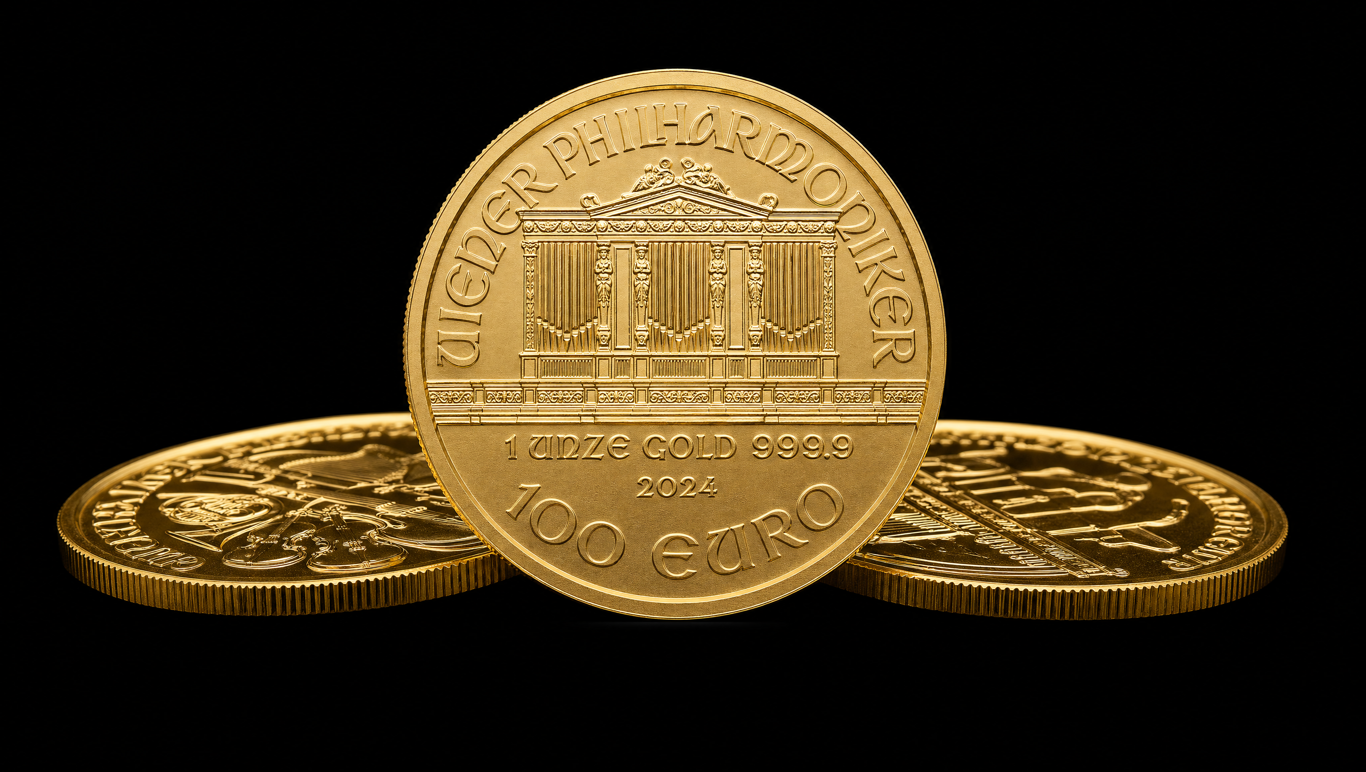 Goldmünzen-Sammlung mit Wiener Philharmoniker