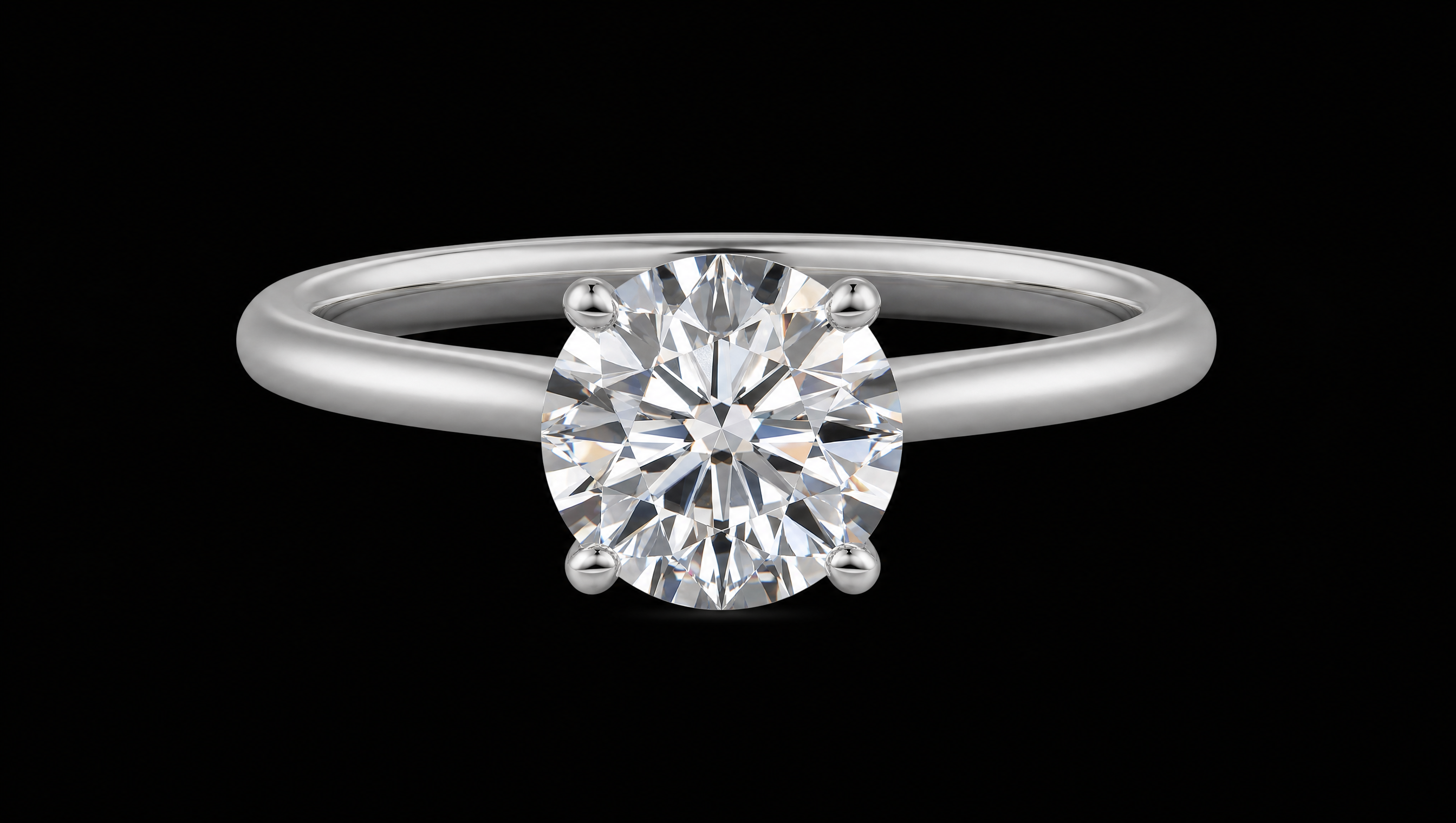 Diamant-Solitär im Brillantschliff